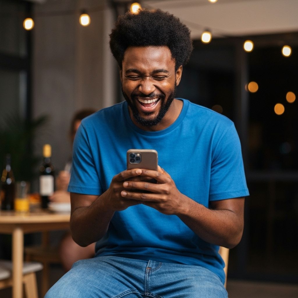 Excited user celebrating successful crypto conversion